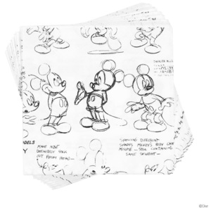 DISNEY Ubrousky Mickeyho skica