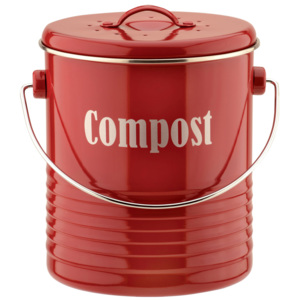 Nádoba na kompostovatelný odpad TYPHOON Vintage Compost, 2,5L, červená