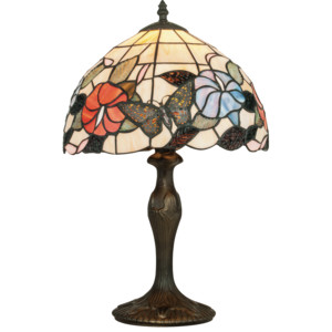 Faneurope I-NINFA-LG1 stolní lampa s motivy květin a motýlů