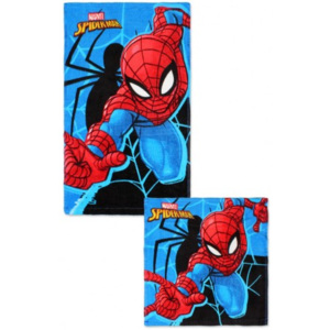 Ručník na ruce + ručníček na obličej Spiderman - set 2 ks