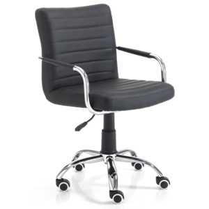 Tomasucci Kancelářská židle MILKO BLACK 82/92x52x56cm,černá