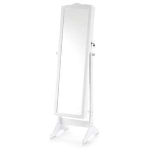 Tomasucci Stojací zrcadlo se skříňkou COFFER 152x40cm,bílé