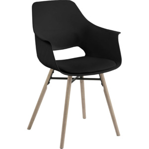 Design Scandinavia Jídelní židle Romana (SET 2 ks), černá Barva: černá