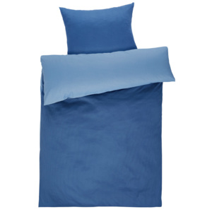 MERADISO® Saténové ložní prádlo, 140 x 200 cm (modrá)