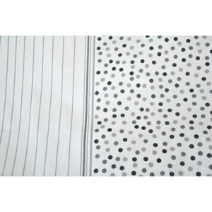 Krepové povlečení OLIVER Barva: šedá, Rozměry: metráž š. 140 cm 2049_LA