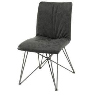 Židle černá z nerezové oceli