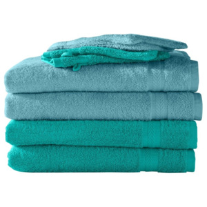Blancheporte Jednobarevné froté ručníky, zn. Colombine, sady zelená 4 ručníky+4žínky
