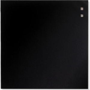 Skleněná magnetická tabule NAGA 45x45 cm černá