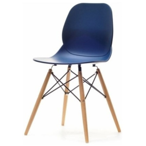 MPT židle Leaf Wood - modrá