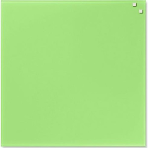Skleněná magnetická tabule NAGA 45x45 cm sv. zelená