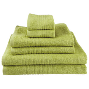 MIOMARE® Sada froté ručníků, 6dílná (lipová zeleň)
