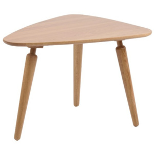 Přírodní konferenční stolek z dubového dřeva Folke Cappuccino, výška 53 x 45 x 67 cm