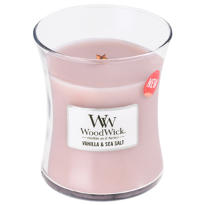 WoodWick vonná svíčka Sea Salt Vanilla střední váza