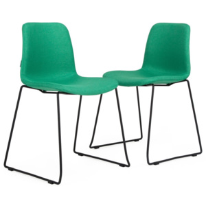 Sada 2 zelených židlí Garageeight Forett U
