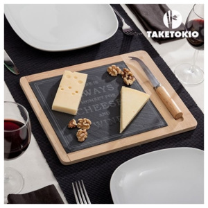 Bambusové prkénko na sýry s břidlicovou plochou TakeTokio V0000295