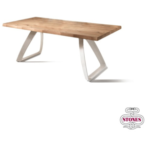 Stones Stůl BRIDGE 160x90x76cm,bílohnědý