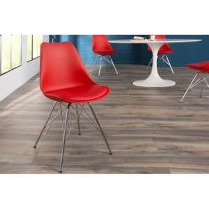 Židle SCANDINAVIA RETRO RED Nábytek | Jídelní prostory | Jídelní židle