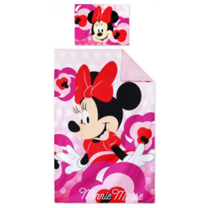 Bavlněné povlečení do dětské postýlky Minnie Mouse - Disney - Certifikát Oeko Tex Standard 100