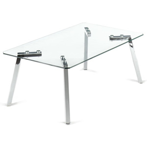 Tomasucci Stůl KIRK Q 100x60x40cm,transparentní