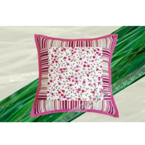 Bavlněný polštářek dekorační ROMANCE Barva: růžová, Rozměry: 40x40 180_RUZ