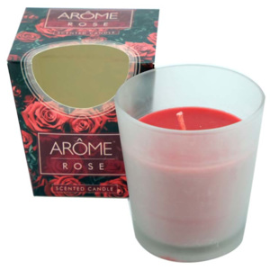 Arôme Kónická vonná svíčka, 100 g, Růže