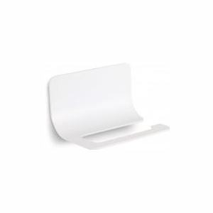 Lineabeta Curvà Držák toaletního papíru, lakovaný hliník, bílá, 5151.09