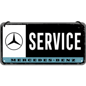 Nostalgic Art Závěsná cedule: Mercedes-Benz Service - 10x20 cm