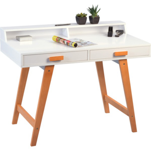 Artenat Psací stůl se zásuvkami Dino, 110 cm Barva: dřevo / bílá