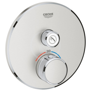 GROHE - Grohtherm SmartControl Termostatická sprchová baterie pod omítku s jedním ventilem, supersteel 29118DC0