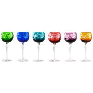 Set Sklenice na víno Grapes, barva mix barev, objem 190 ml