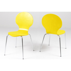 Design Scandinavia Jídelní překližková židle Line (SET 4 ks) Barva: šedá