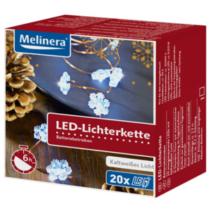 MELINERA® Dekorační LED světelný řetěz (sněhová vločka)