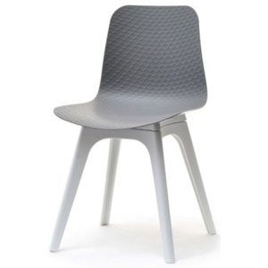 MPT Židle Caro DSX šedobílá