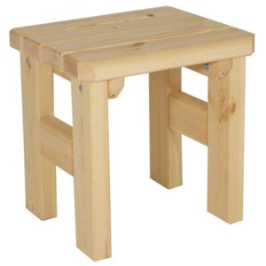 Zahradní dřevěná stolička Darina - bez povrchové úpravy - Gaboni TP55589