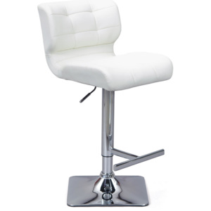 Barová židle s nastavitelnou výškou, bílá Escondido