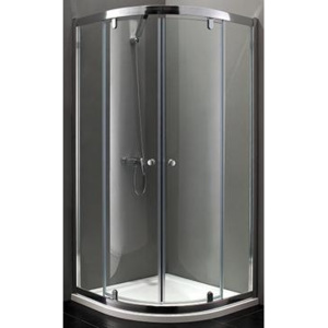Aquatek Master S7 90, čtvrtkruhový sprchový kout, šířka 90cm, otevírací dveře Sklo matné, Biely profil