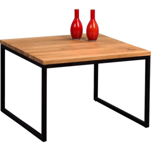 Artenat Konferenční stolek Jessica vysoký, 60 cm, masiv divoký dub Barva: dub / černá