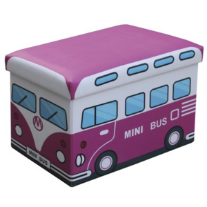 Halmar KIRI taburet růžový - minibus