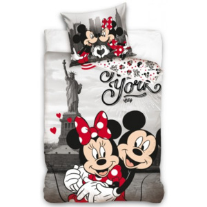 Bavlněné povlečení Mickey & Minnie Mouse in New York - Disney