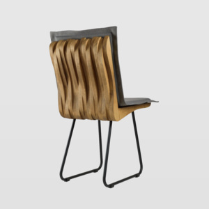 ElG Židle ORGANIQUE dřevěná voskovaná hnědá