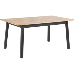 Design Scandinavia Jídelní stůl Rachel, 160 cm, černá/dub Barva: černá / dub