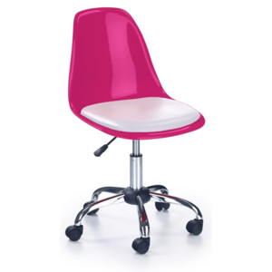 Halmar COCO 2 dětská židle růžovo-bílá