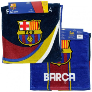 Set 2x malý ručník na ruce FC Barcelona - BARCA - 30 x 30 cm - oficiální fans produkt FCB