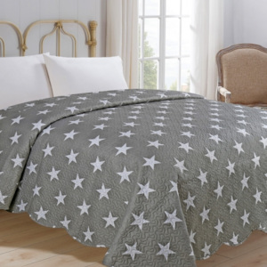Jahu přehoz na postel 220x240 cm Star šedý
