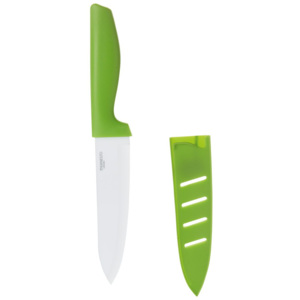 ERNESTO® Keramický nůž, 16 cm (zelená/bílá)