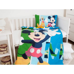 Jerry Fabrics Dětské povlečení do postýlek Mickey baby 100x135
