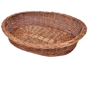 Proutěný koš / pelech pro psa přírodní 90 cm
