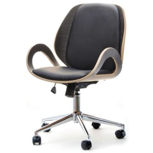 Kancelářská židle-křeslo GALINA otočné, masiv-černá