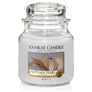 Yankee Candle - Autumn Pearl 411g (Úchvatná krémová vůně přináší aromatickou směs orchideje, vanilky a delikátní frézie, oslazenou cukrovým popraškem.