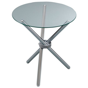 Twist Design Konferenční stolek OFENA Ø.48x48x48cm,skleněný